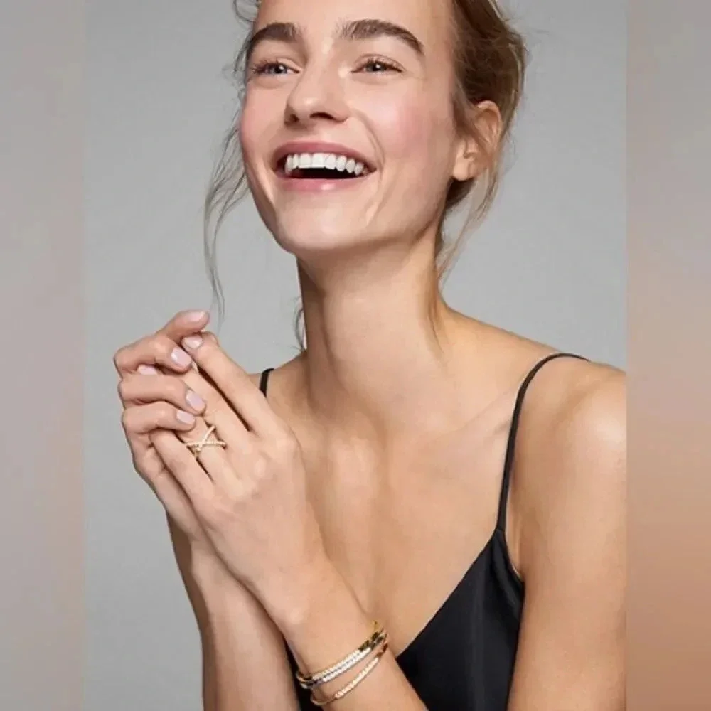 Michael Kors Oversized Ring Trim In Sterling Silver, Brand New with tags NWT